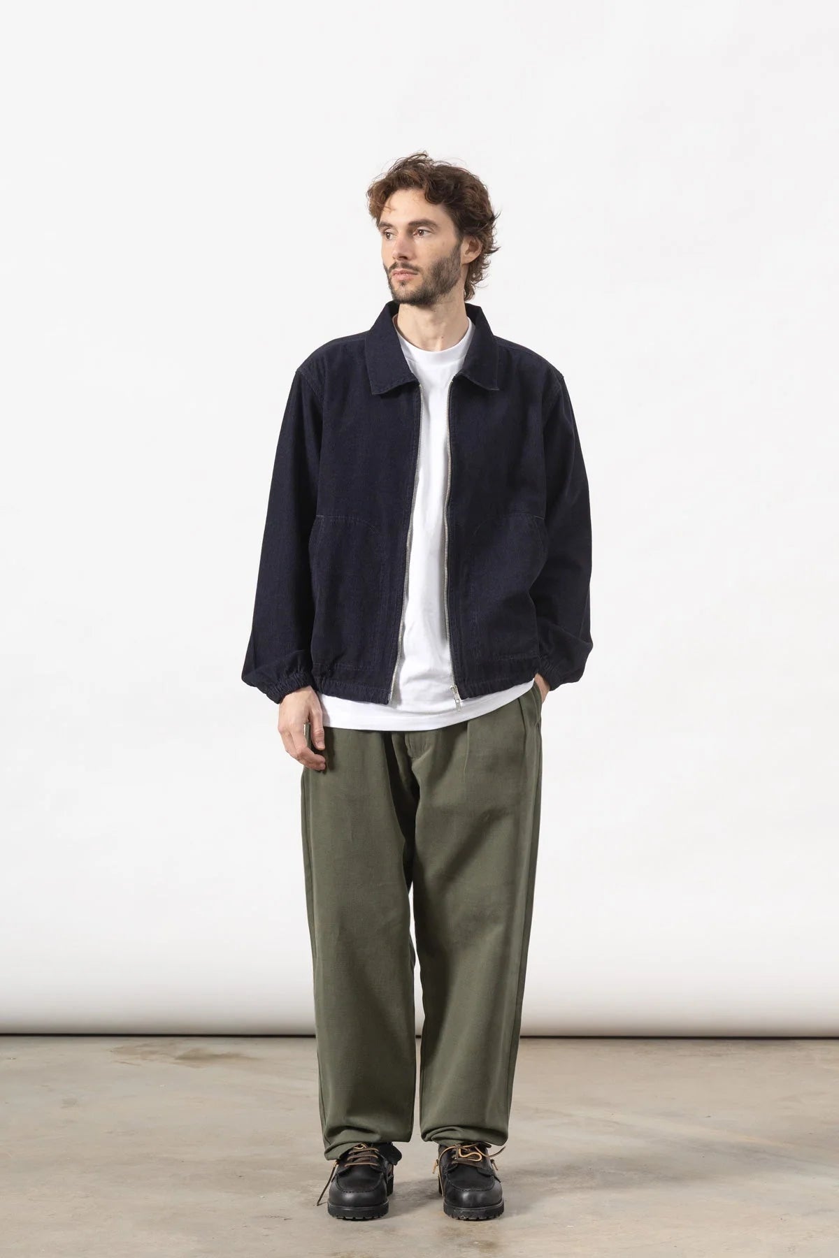 Service Works Fine Cord Work Jacket - Navy