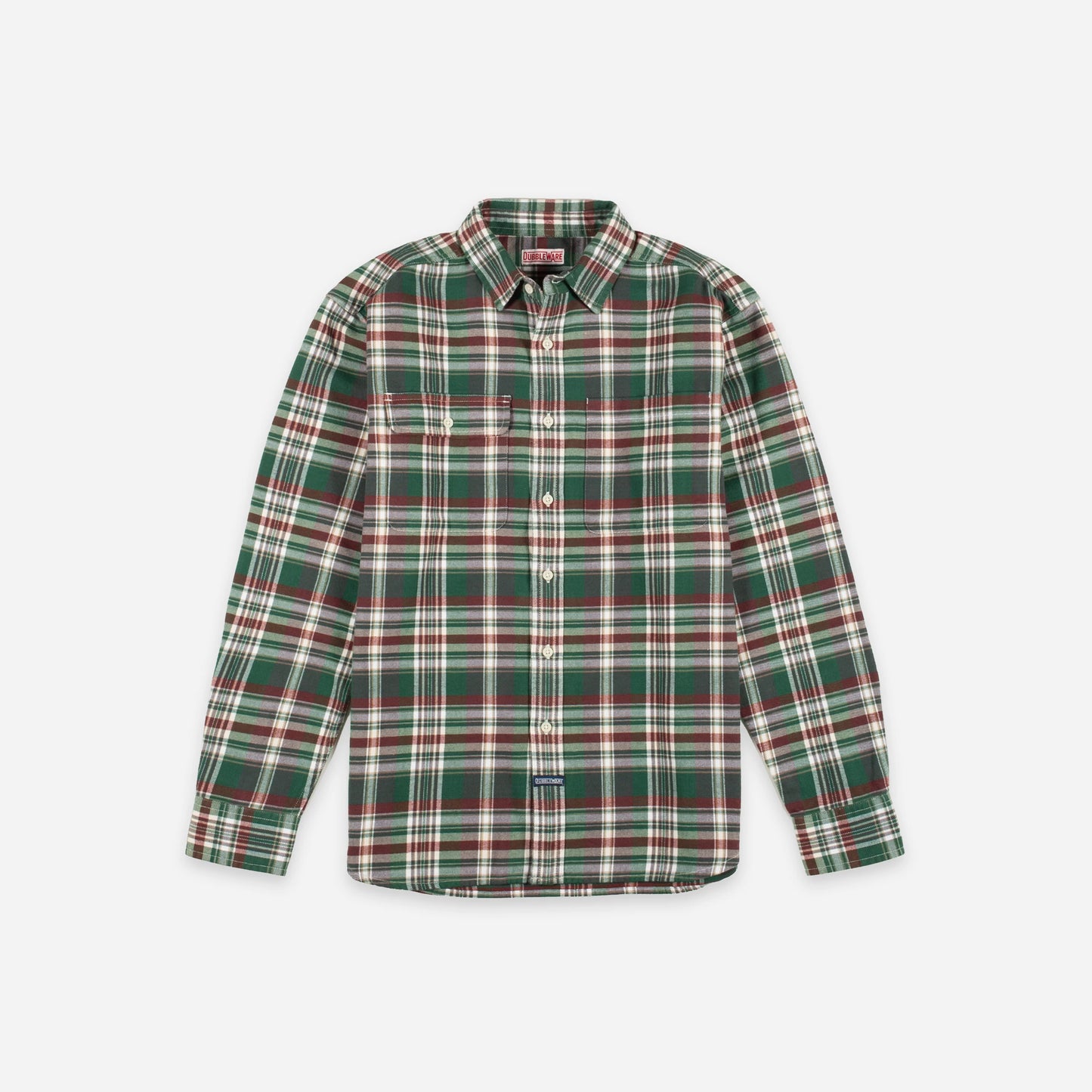 Dubbleware Heritage Check Workshirt - Green Plaid