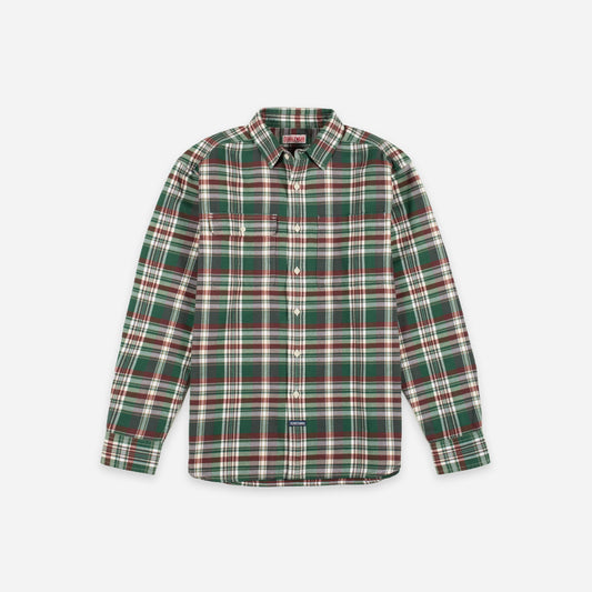 Dubbleware Heritage Check Workshirt - Green Plaid
