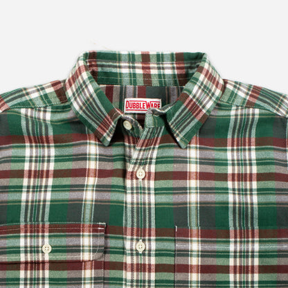 Dubbleware Heritage Check Workshirt - Green Plaid