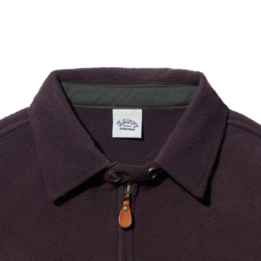 Kappy Designs Fleece Bomber Jacket - Brown