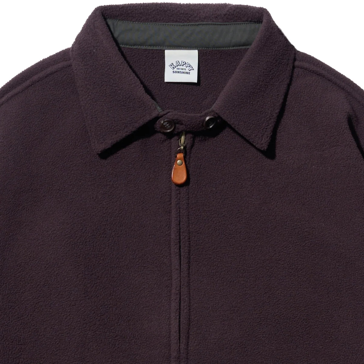 Kappy Designs Fleece Bomber Jacket - Brown