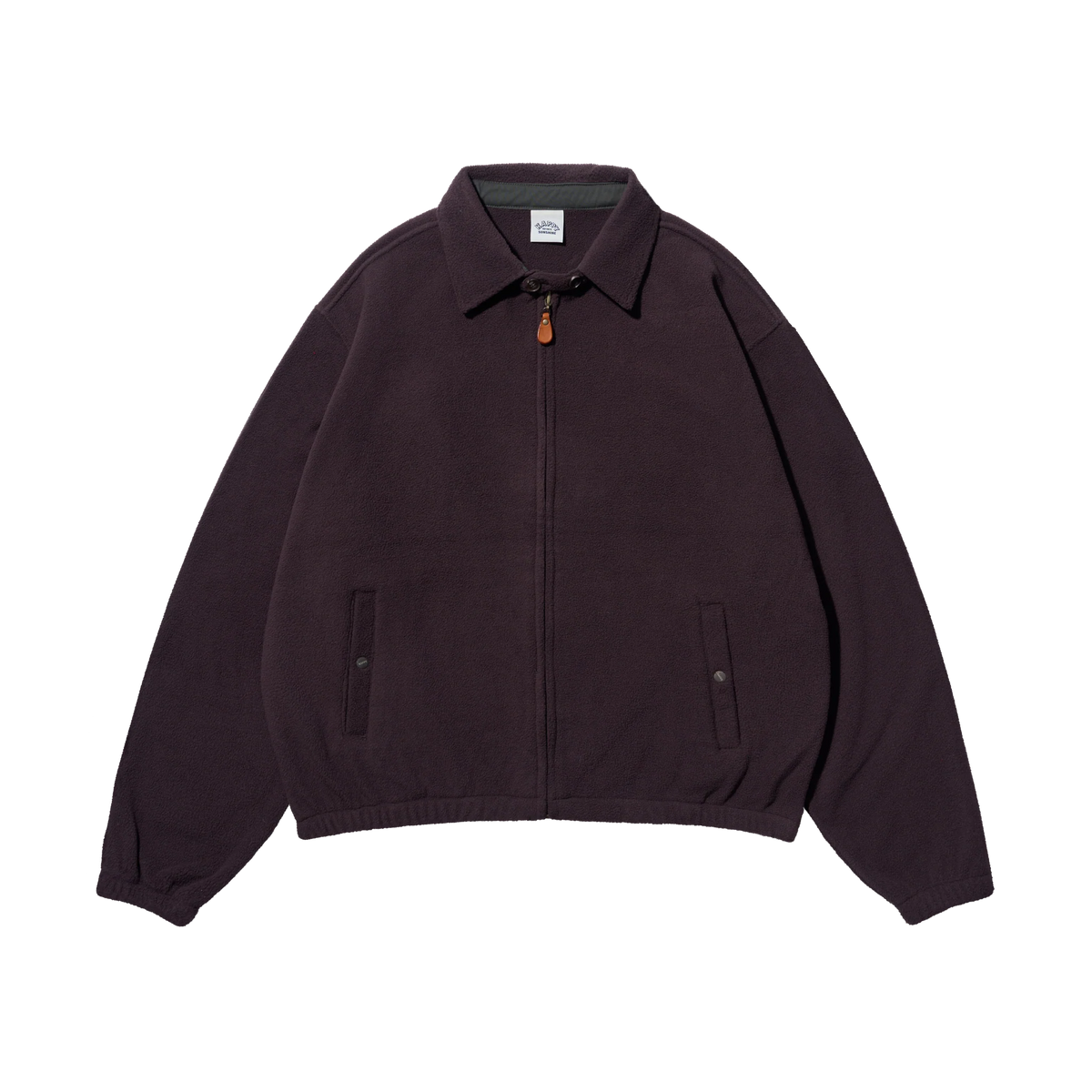 Kappy Designs Fleece Bomber Jacket - Brown
