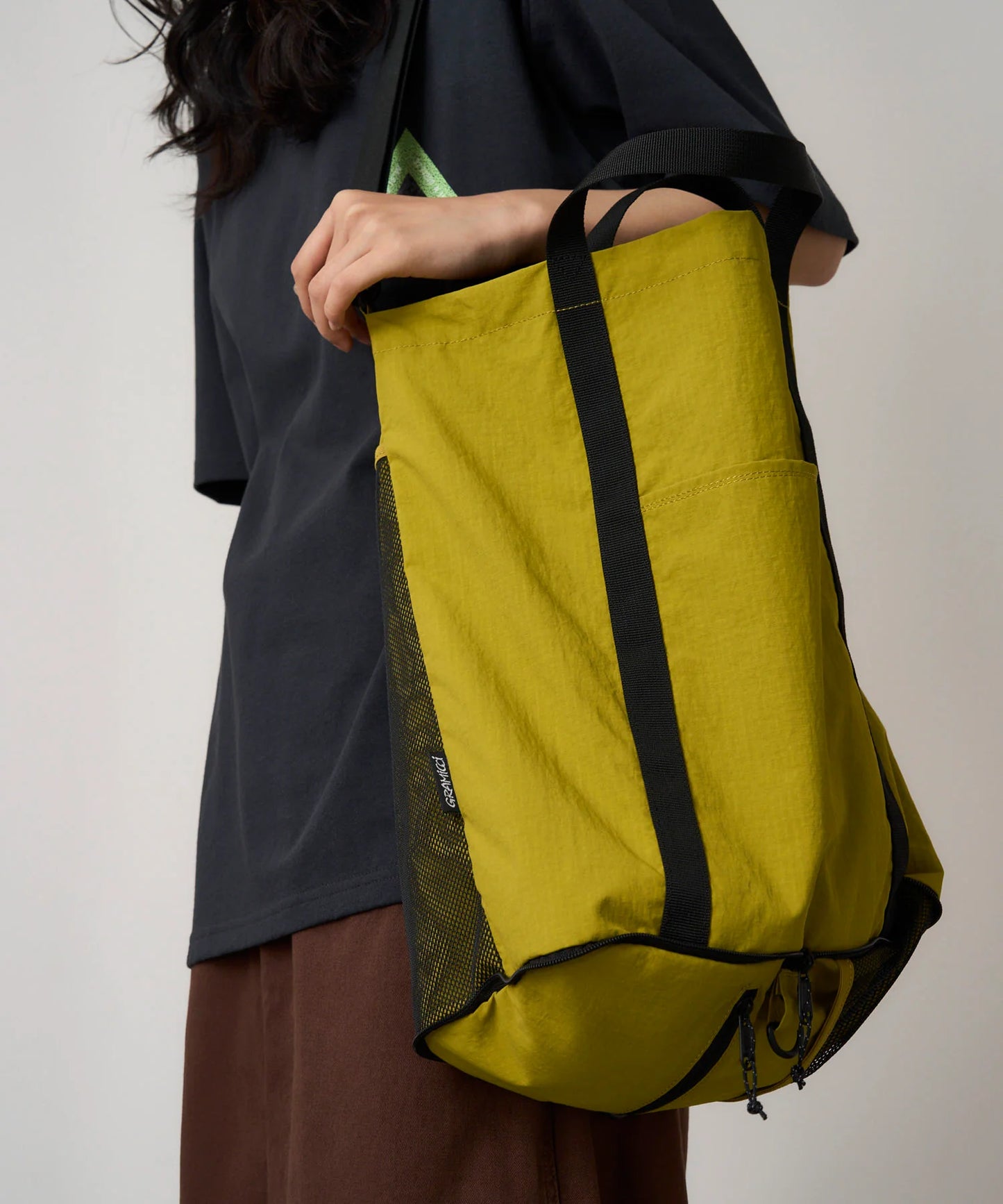 Gramicci Nylon Packable Tote Chartreuse