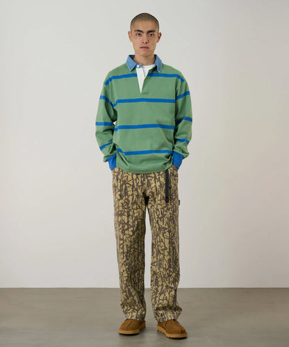 Gramicci Langdon Rugby Shirt - Olive/Blue