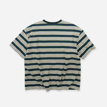 FrizmWorks Horizon Stripe Half T-Shirt - Dark Green