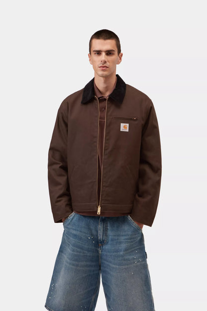 Carhartt WIP Detroit Jacket (Winter) 'Dearborn' Canvas - Tobacco / Black, Rigid
