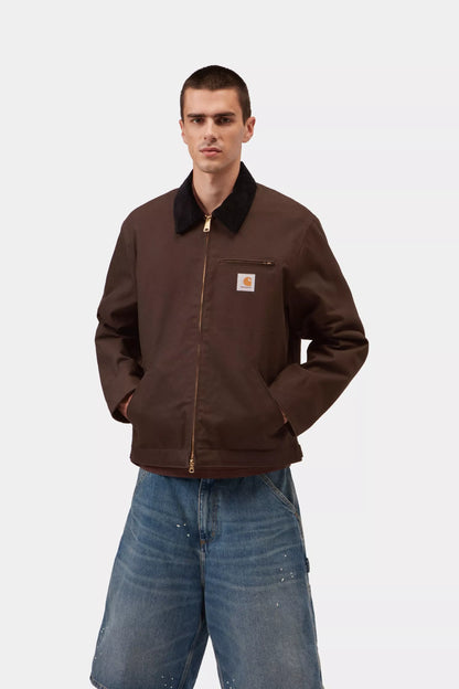 Carhartt WIP Detroit Jacket (Winter) 'Dearborn' Canvas - Tobacco / Black, Rigid