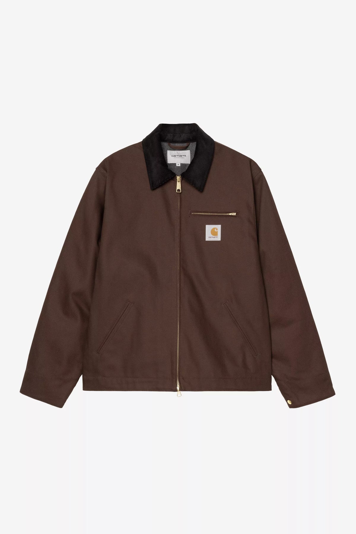 Carhartt WIP Detroit Jacket (Winter) 'Dearborn' Canvas - Tobacco / Black, Rigid