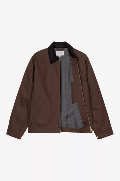 Carhartt WIP Detroit Jacket (Winter) 'Dearborn' Canvas - Tobacco / Black, Rigid