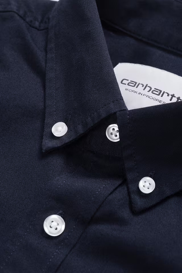 Carhartt WIP Madison Shirt Cotton Twill Dark Navy / Wax