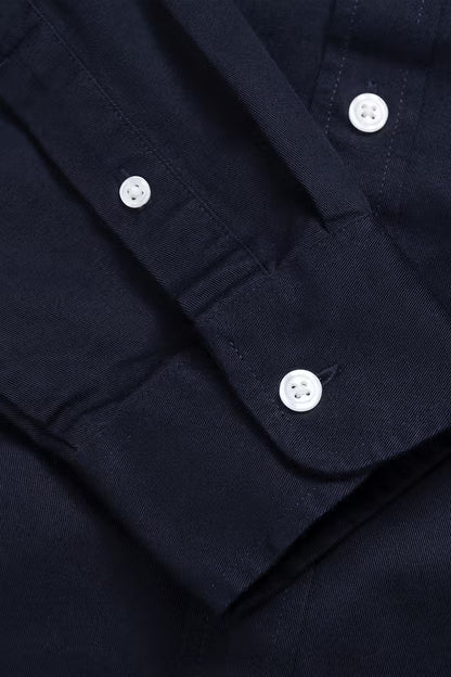 Carhartt WIP Madison Shirt Cotton Twill Dark Navy / Wax
