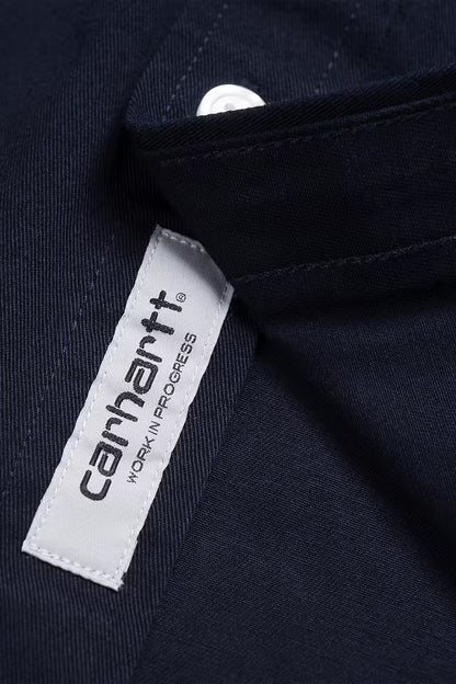 Carhartt WIP Madison Shirt Cotton Twill Dark Navy / Wax