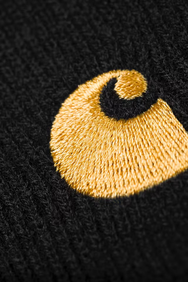 Carhartt WIP Chase Beanie Black Gold