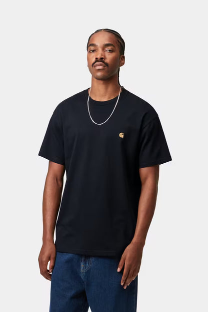 Carhartt WIP Chase T-Shirt Dark Navy / Gold