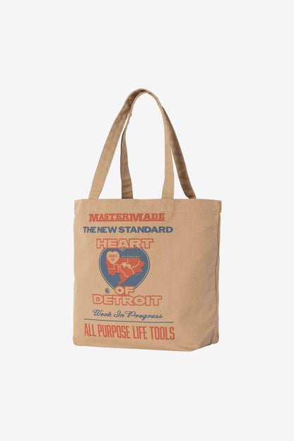 Carhartt Graphic Tote 'Dearborn' Arcan Print, Dusty H Brown