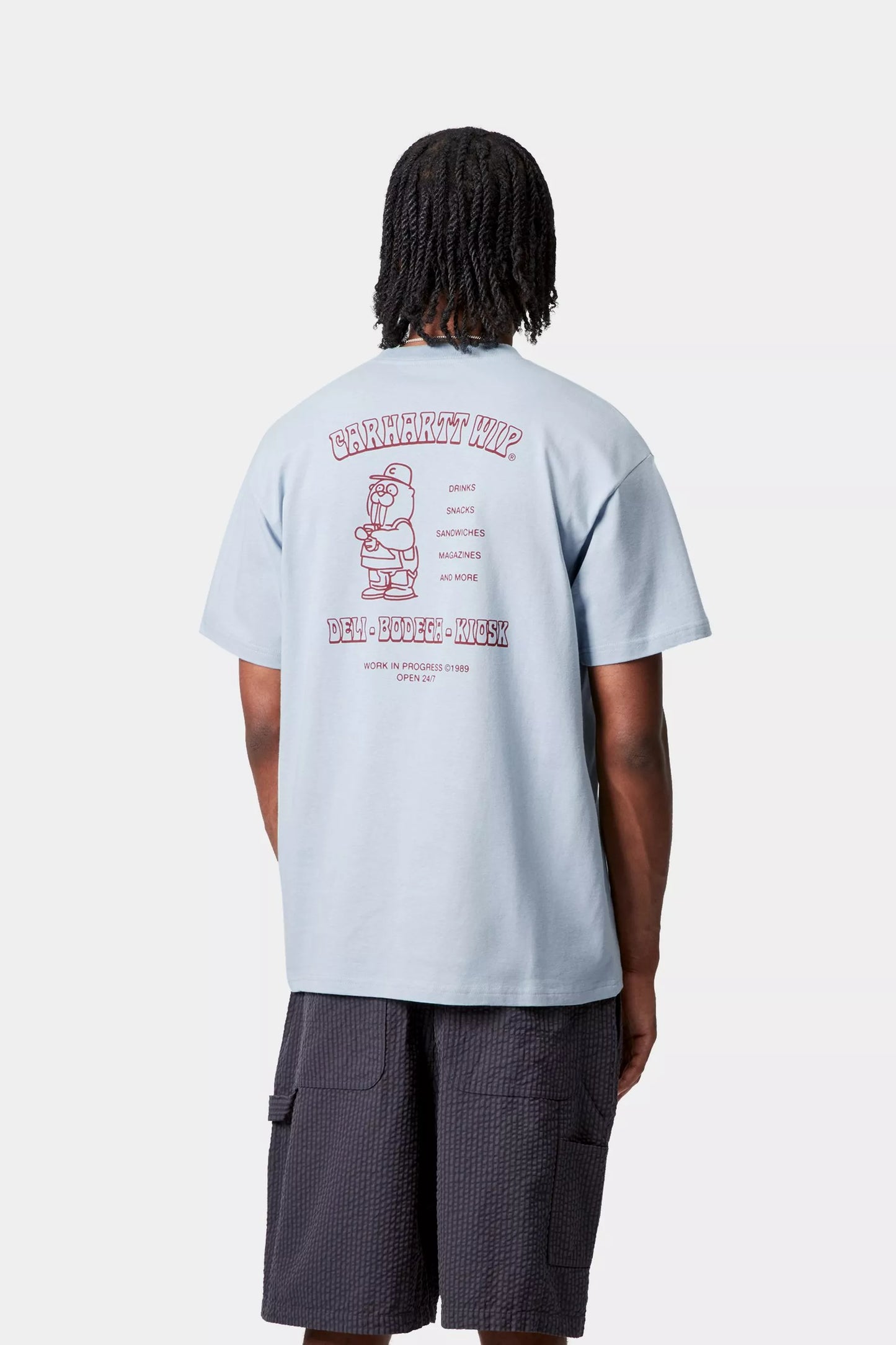 Carhartt Sandwich T-Shirt Blue Fog