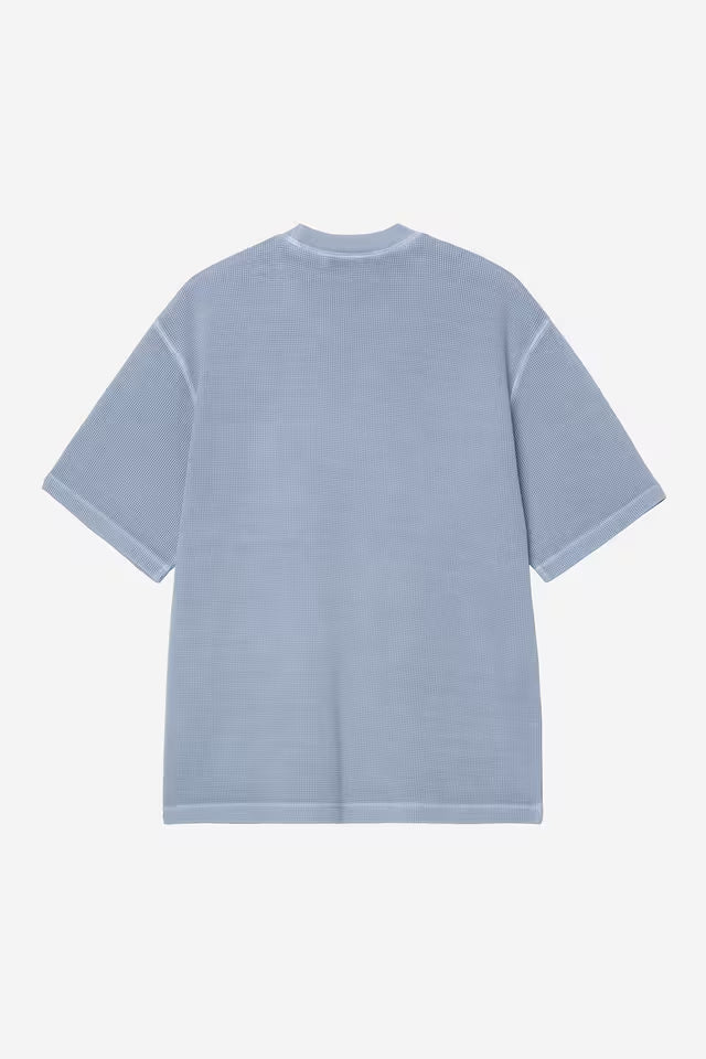 Carhartt Nelson Waffle T-Shirt - Gentle Blue, Garment dyed