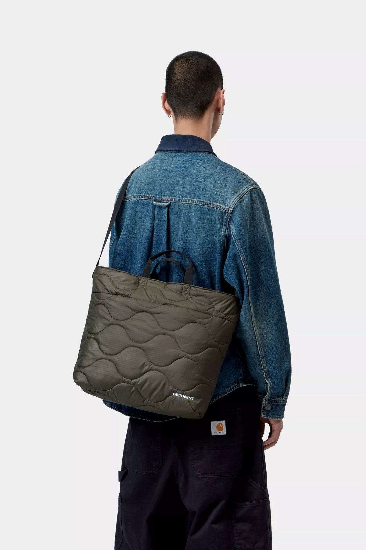 Carhartt WIP Skye Tote Bag Ripstop - Cypress / Wax