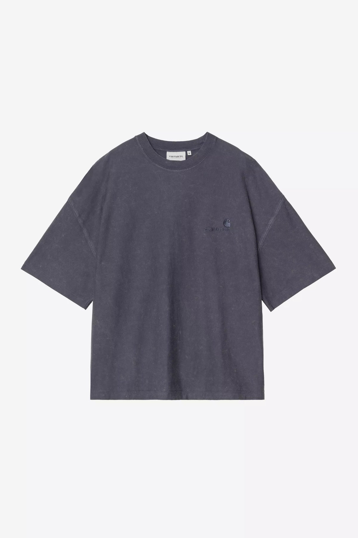 Carhartt WIP S/S Lambert T-Shirt - Dark Navy, Moon wash