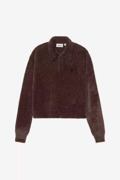 Carhartt WIP Women's L/S Maine Polo Sweater - Palisander