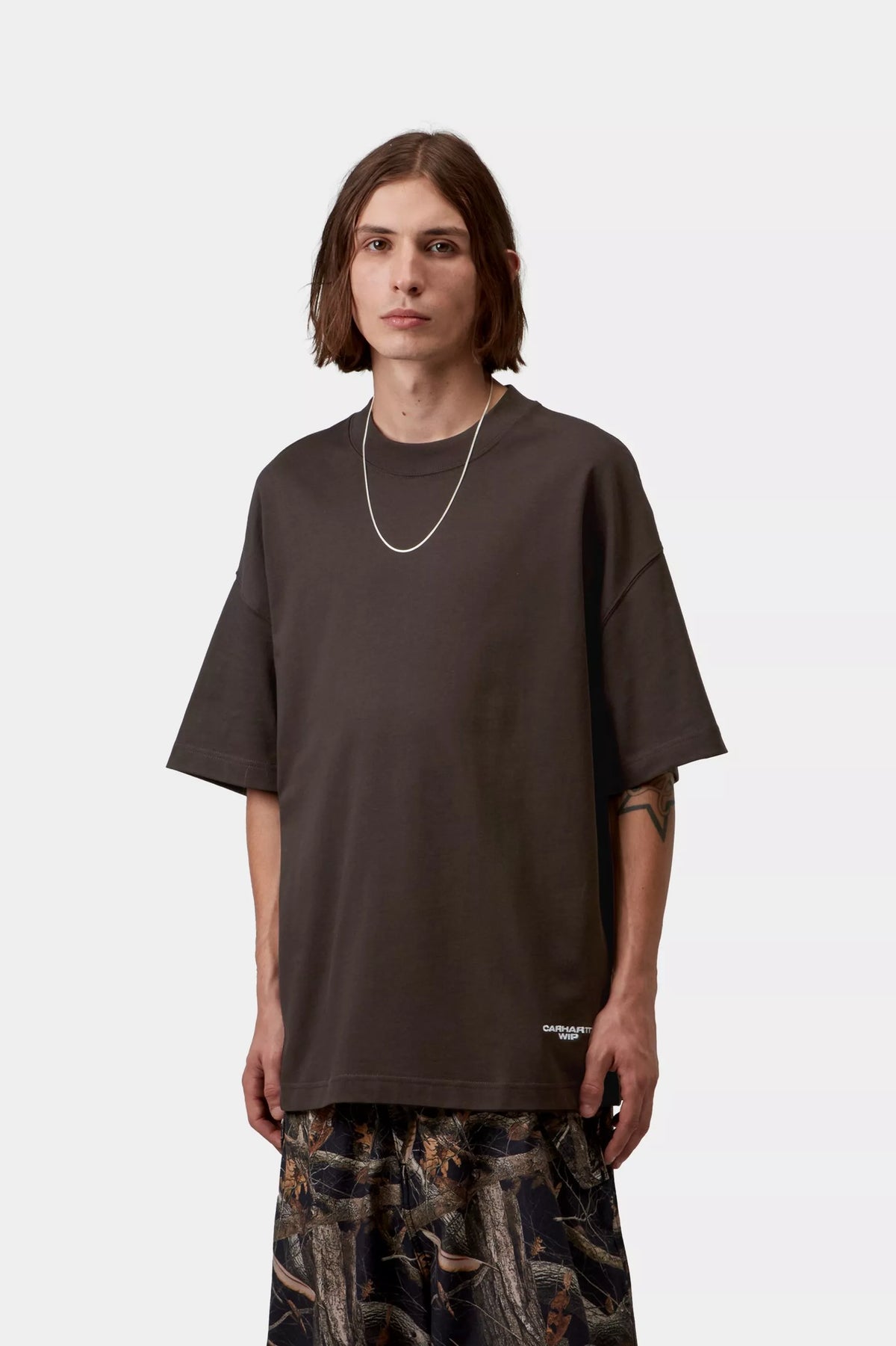 Carhartt WIP S/S Chapter Script T-Shirt Organic - Tobacco / White