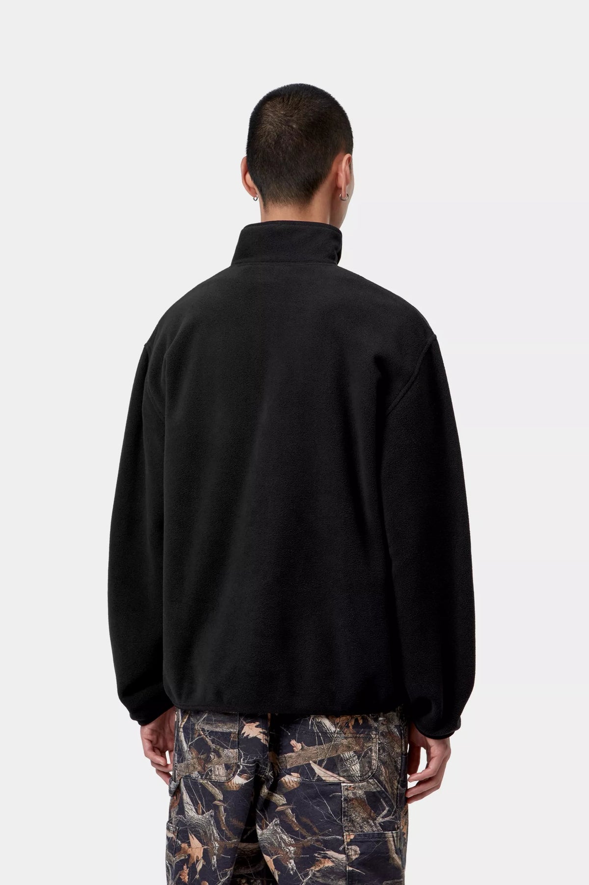 Carhartt WIP Edmore Half Zip Sweat - Black/White