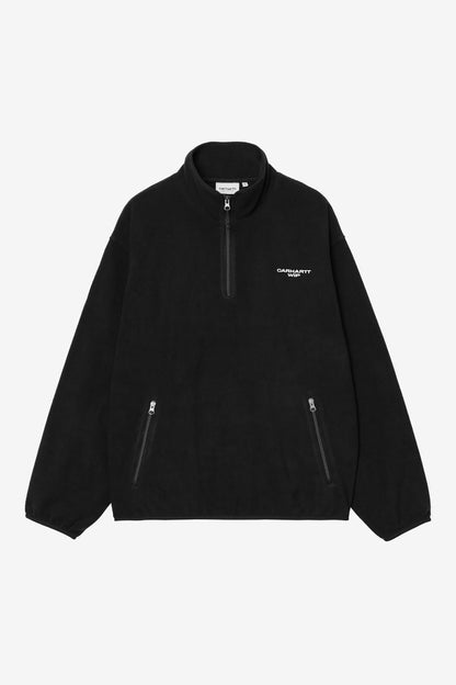 Carhartt WIP Edmore Half Zip Sweat - Black/White