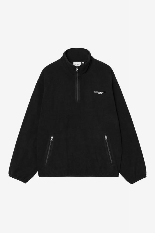 Carhartt WIP Edmore Half Zip Sweat - Black/White