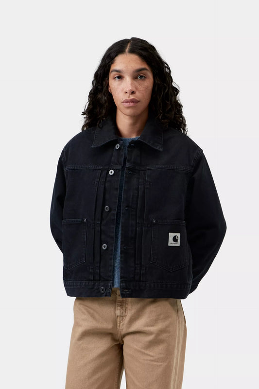 Carhartt WIP Women's Belmar Jacket - Black, Stone washed