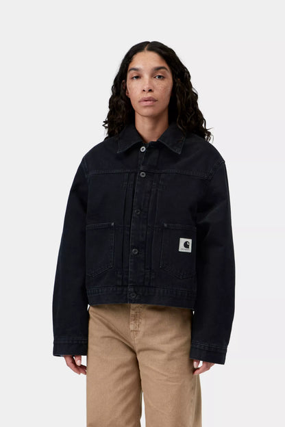 Carhartt WIP Women's Belmar Jacket - Black, Stone washed