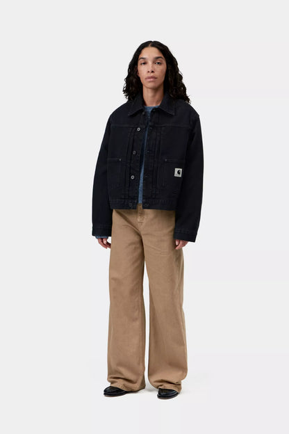 Carhartt WIP Women's Belmar Jacket - Black, Stone washed