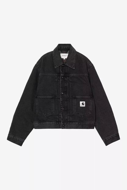 Carhartt WIP Women's Belmar Jacket - Black, Stone washed
