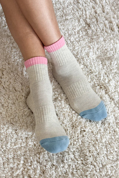 Le Bon Shoppe Girlfriend Sock - Grey Pink