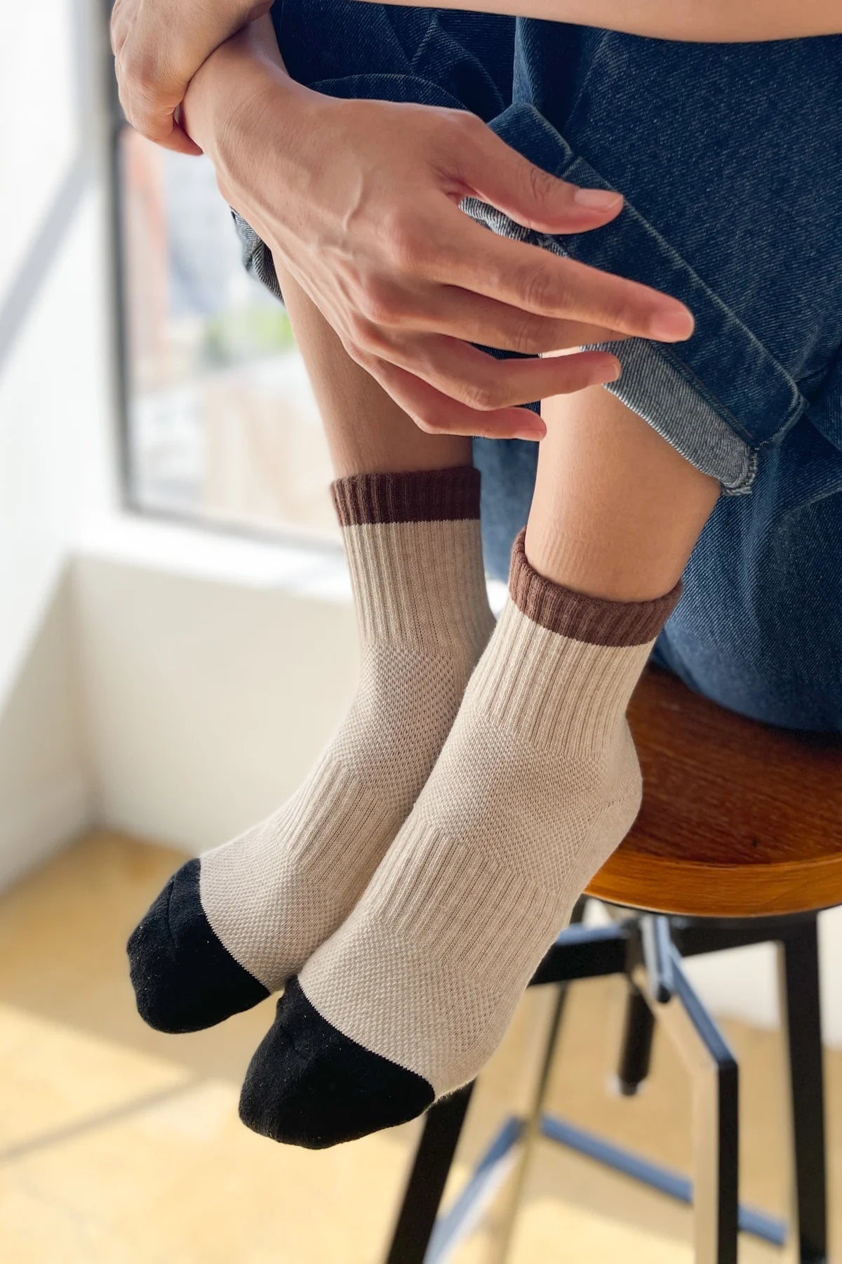 Le Bon Shoppe Girlfriend Sock - Black Coffee