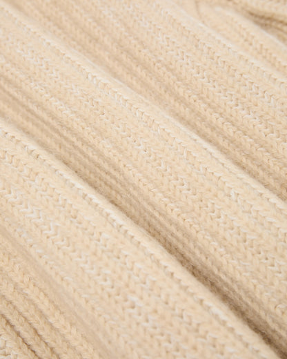 Edwin Roni High Collar Sweater Beige