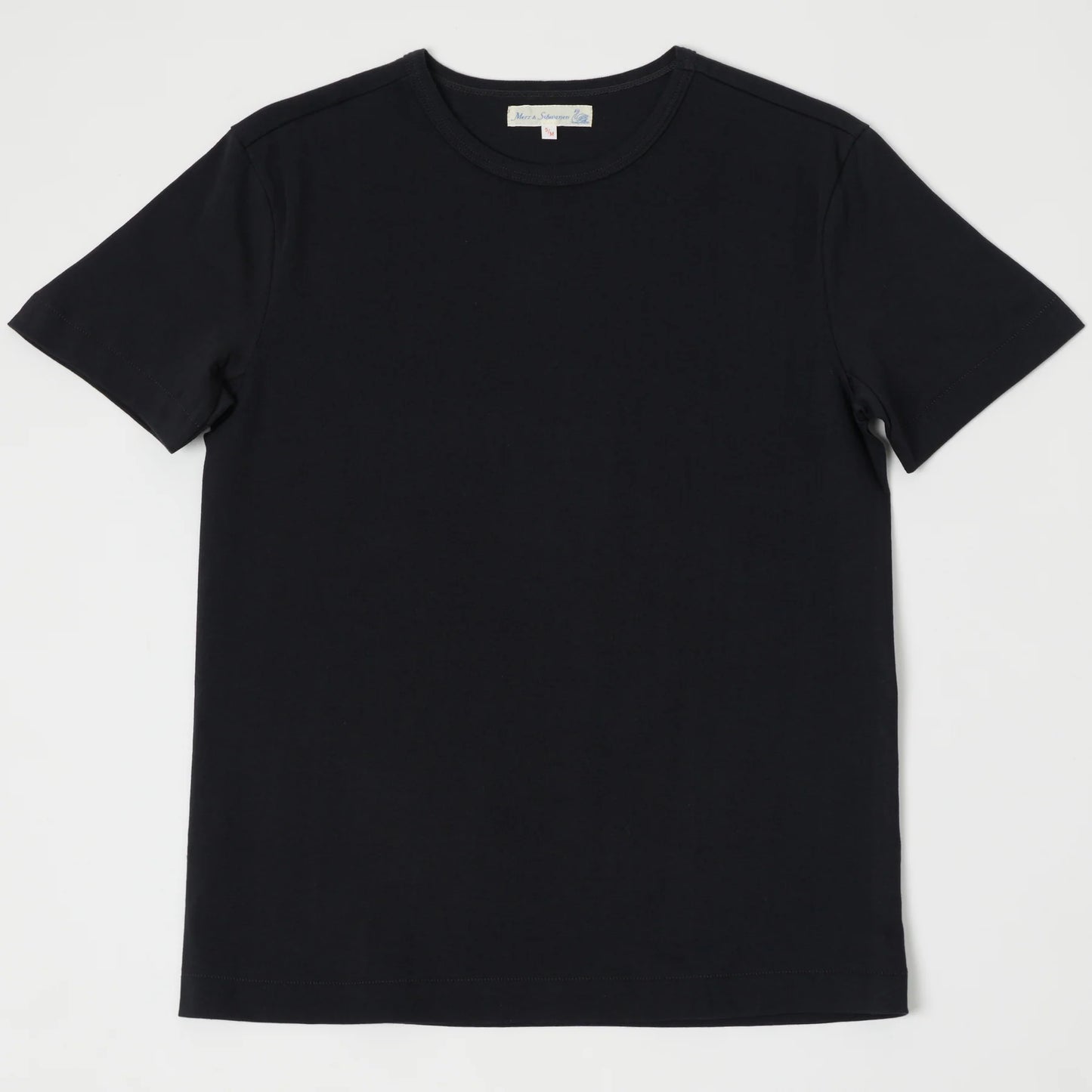 Merz b. Schwanen 215 Loopwheeled T-Shirt 7.2OZ Deep Black