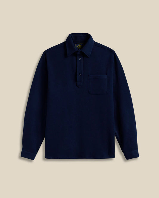 Portuguese Flannel Shirt Origem Popover Navy