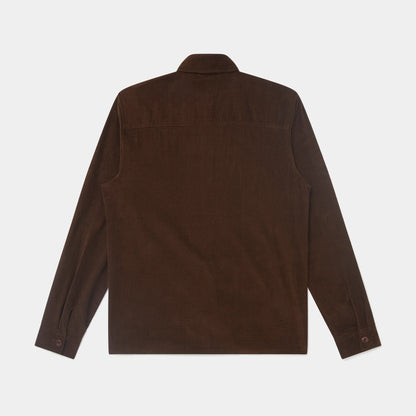 Hawksmill Seersucker Cord Pocket Overshirt Brown