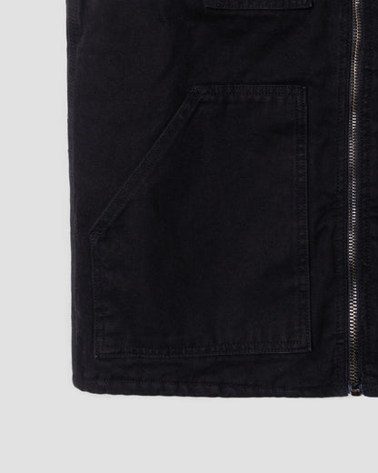 Stan Ray Pork Chop Vest Washed Black Duck