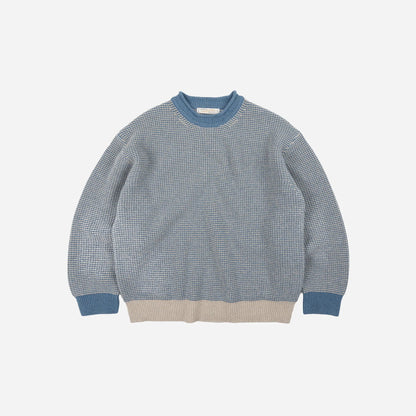 FrizmWorks Rollneck Ringer Knit - Blue