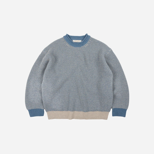 FrizmWorks Rollneck Ringer Knit - Blue