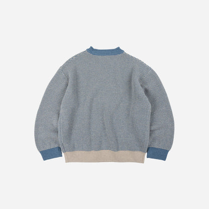 FrizmWorks Rollneck Ringer Knit - Blue