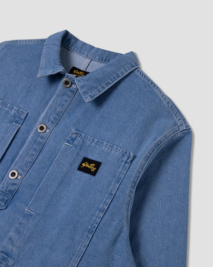 Stan Ray Painters Pop Over Shirt - Mid Stone Denim