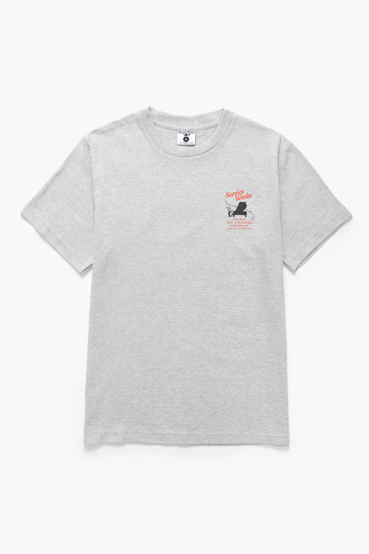 Service Works Bar & Kitchen Tee Heather Grey