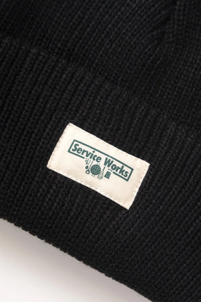 Service Works Tassel Beanie Black
