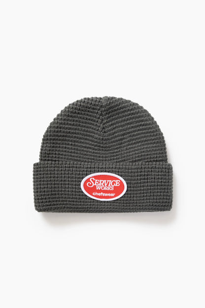 Service Works Waffle Patch Beanie Grey