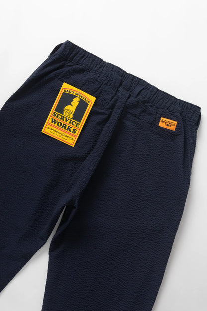 Service Works Seersucker Waiters Pant - Dark Navy