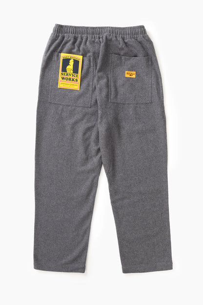 Service Works Flannel Chef Pants - Charcoal