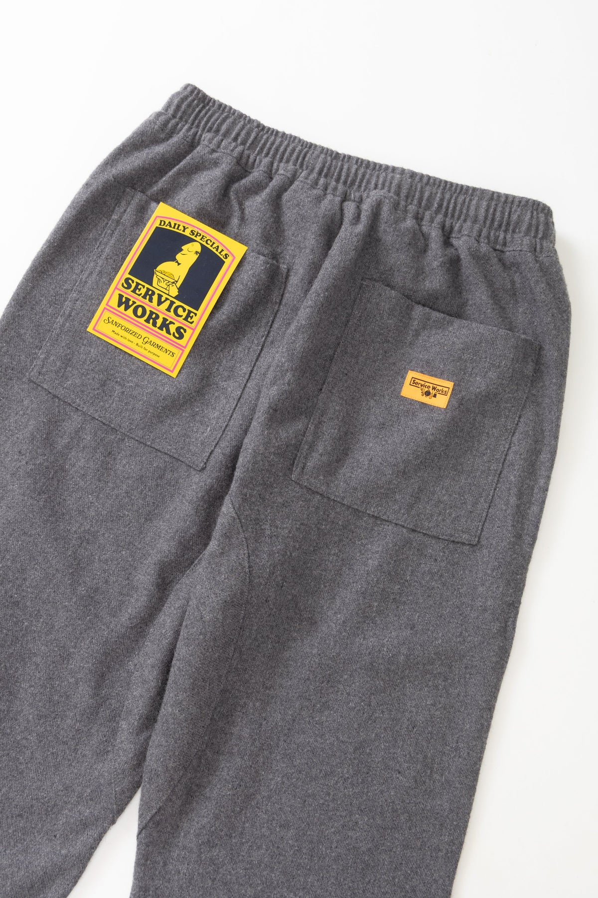 Service Works Flannel Chef Pants - Charcoal